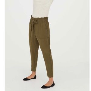 H&M paper bag ankle pants